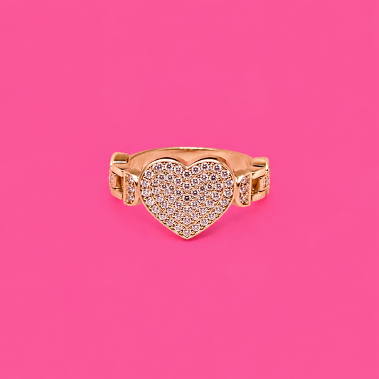 Bling Heart Ring