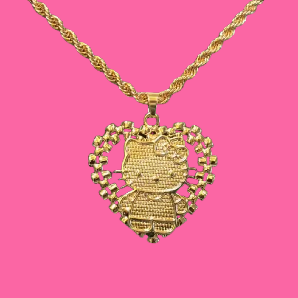 Hello Kitty Gold Necklace
