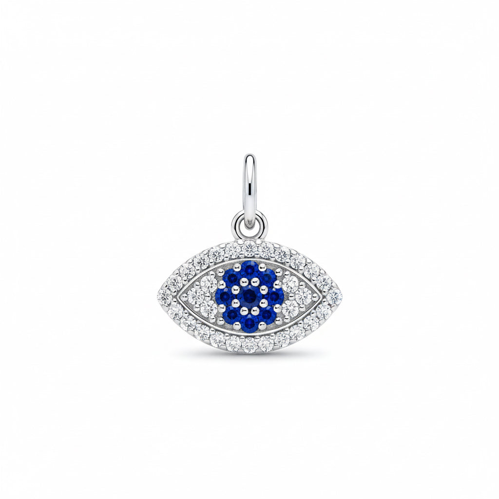 Silver Evil Eye Charm